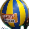 Ballon montgolfière en enveloppe PVC