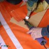 Réparation de ballons et de gonflables par thermosoudure et soudure à ultrasons. thermosoudure de PVC et de plastiques