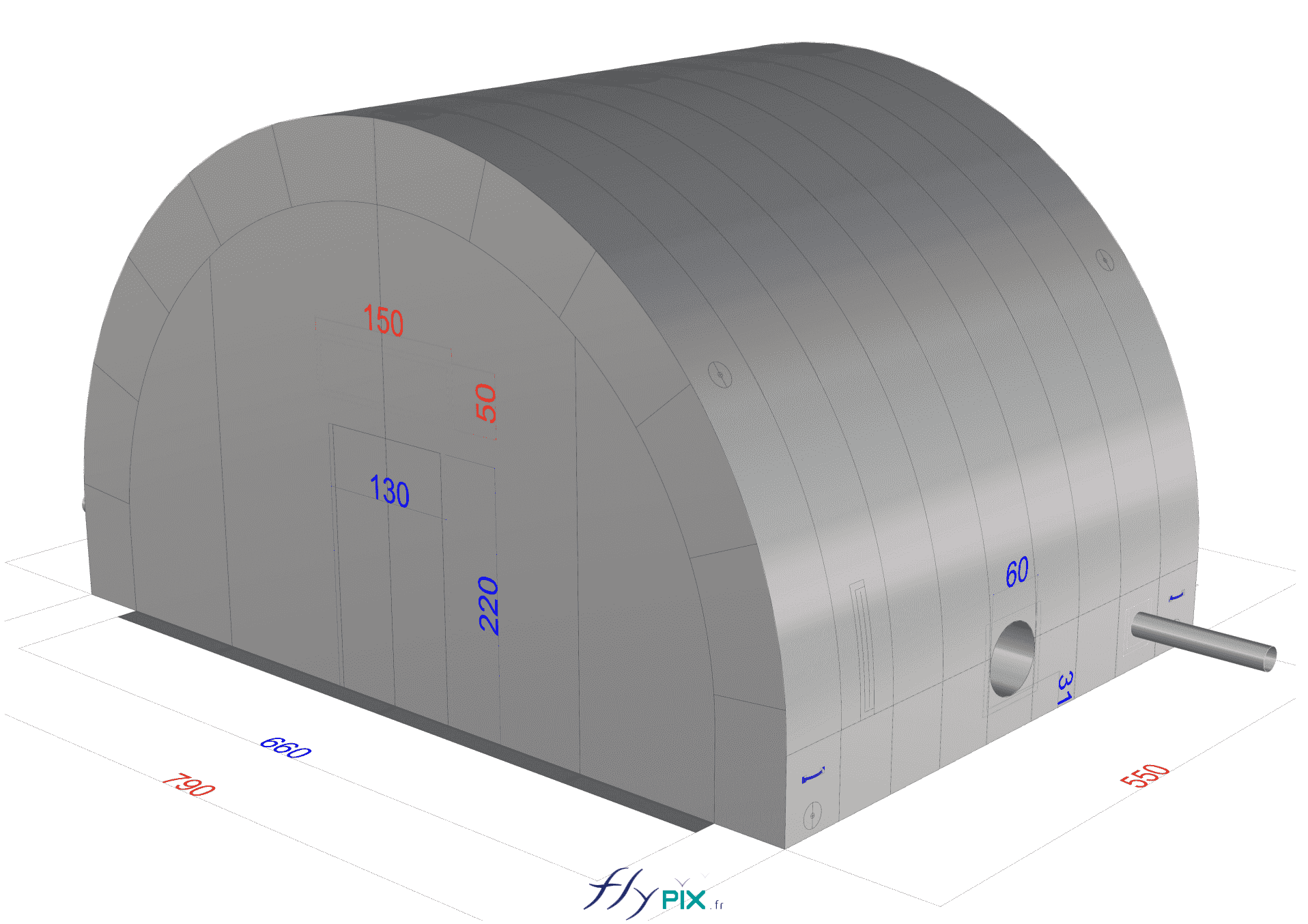 BAT HYDRO EXPLOITATION tente gonflble industrielle PVC 4