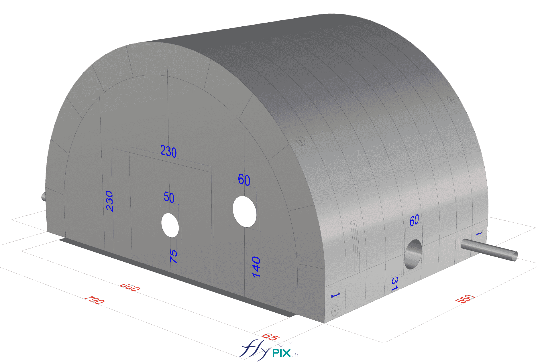 BAT HYDRO EXPLOITATION tente gonflble industrielle PVC 5