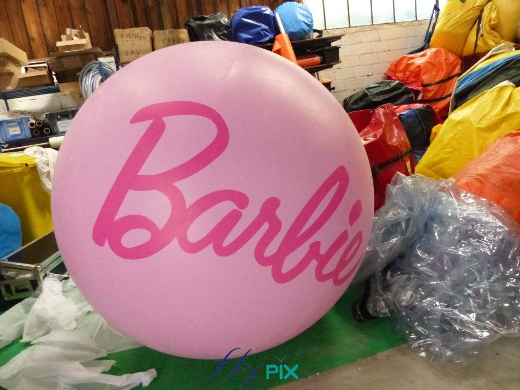 Ballon publicitaire sphérique imprimé full print : Barbie