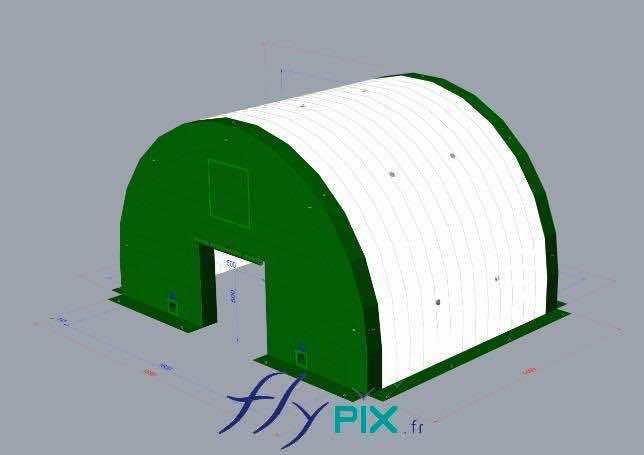 FLYPIX depollution sol excavation sol hangar gonflable grande surface grande taille abri gonflable tente gonflable tunnel demi lune ventile turbine enveloppe pvc 045mm 27