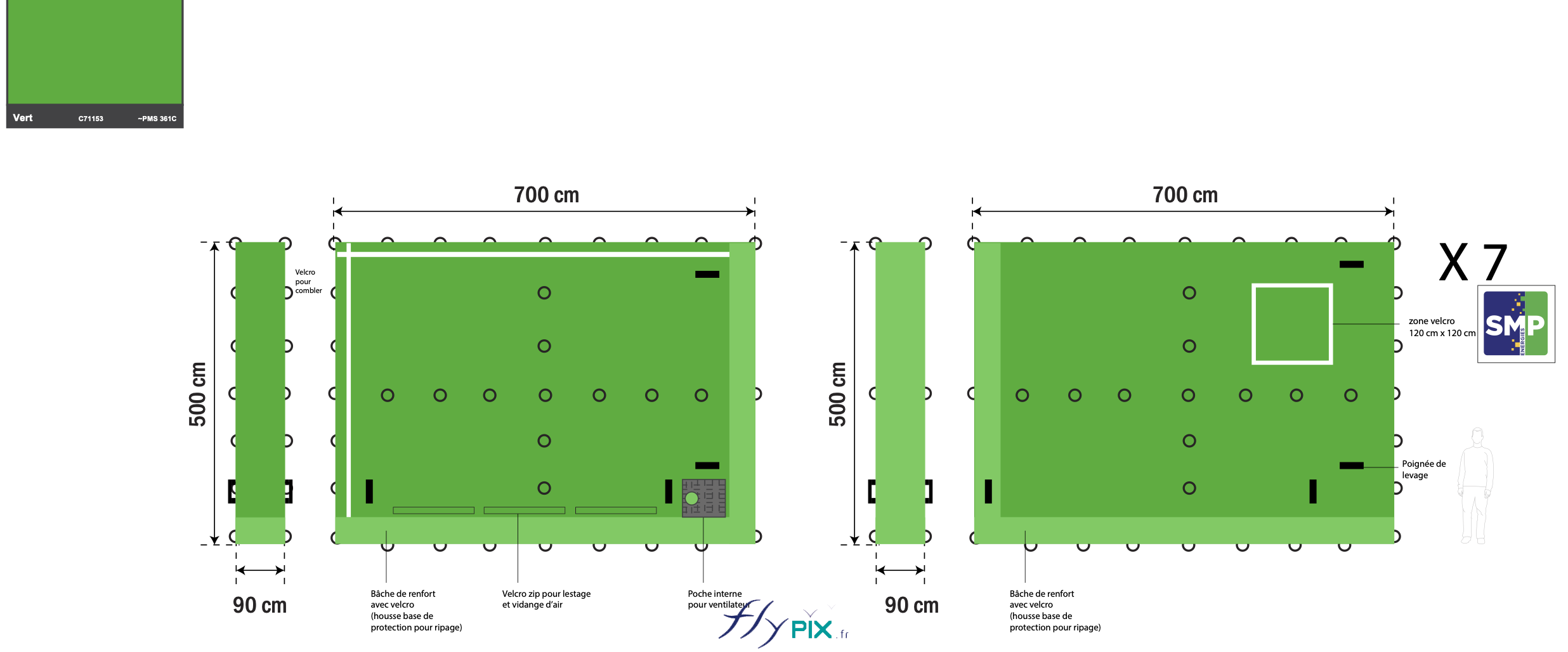 FLYPIX murs gonflables reduction bruits chantier BTP SMP DRILLING 14