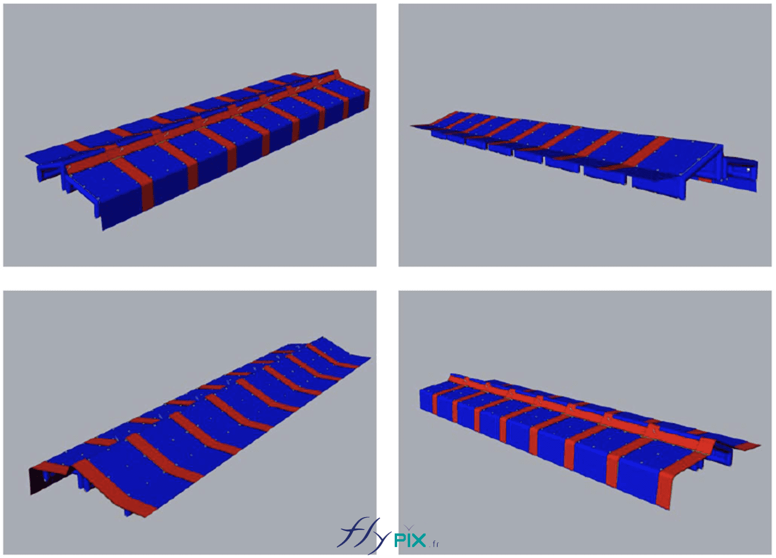 FlyPix abri tente gonflable air captif ventile pompe turbine enveloppe pvc 045 060mm chantier viaduc EUROVIA modelisation 3D etude ingenierie bat 22