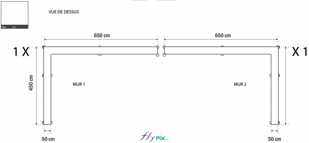 Mur gonflable air captif, en enveloppe double peau capitonnée PVC 0.6 mm, pour la réduction de bruits, anti-acoustique, pour lutter contre les nuisances sonores.