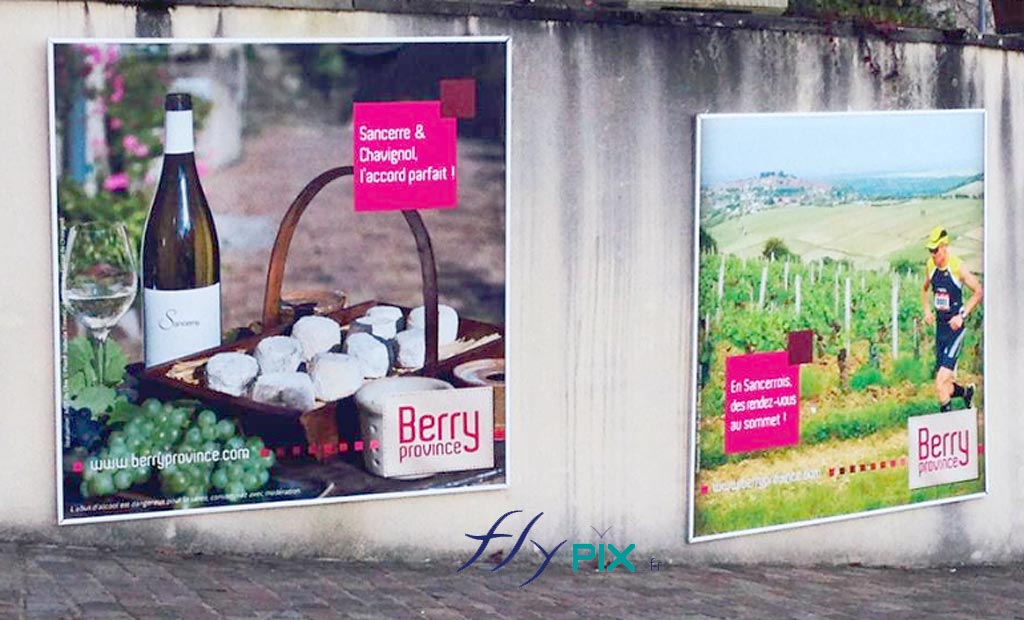 affichages vin publicite vignerons