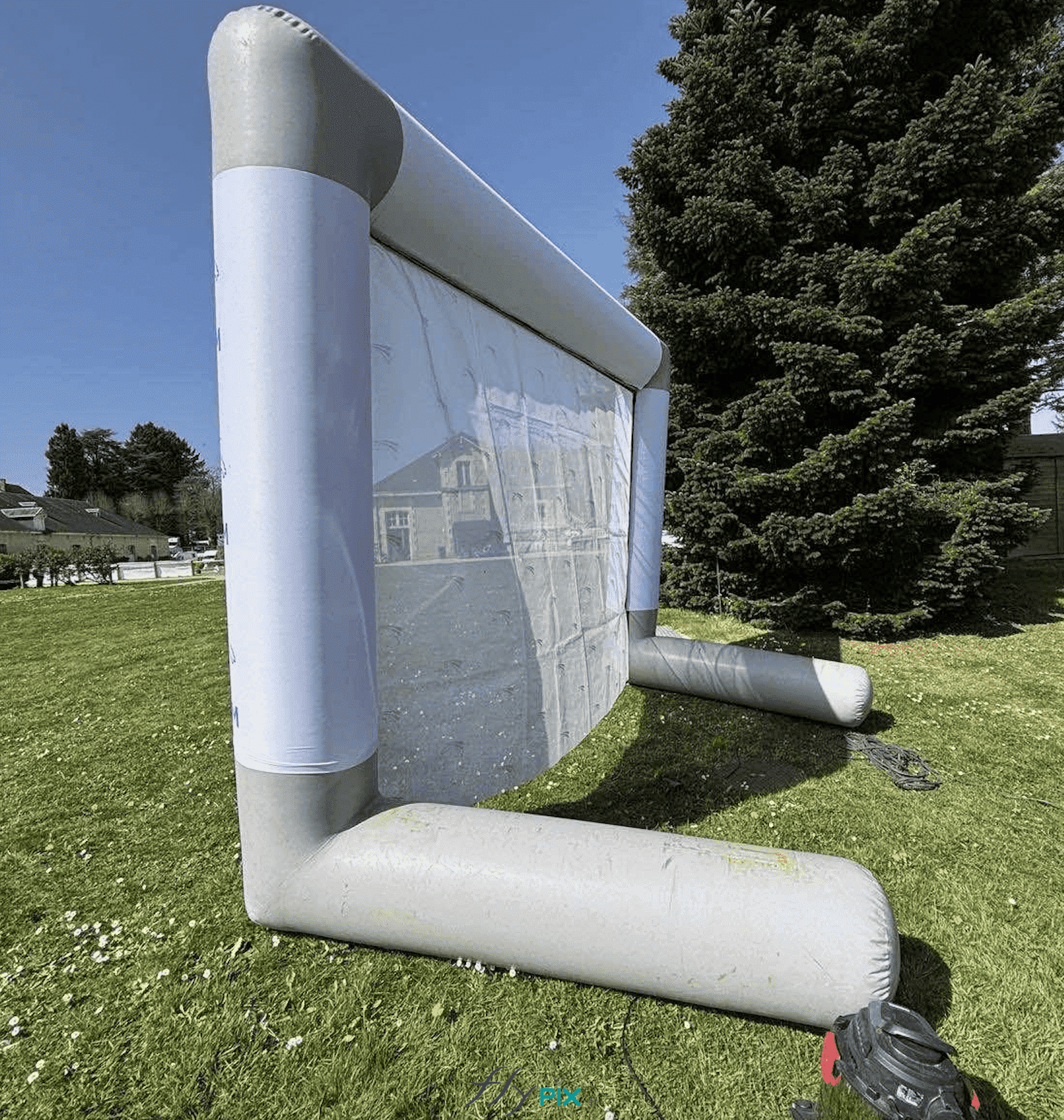 arche gonflable air captif FFE Competition vue laterale enveloppe pvc