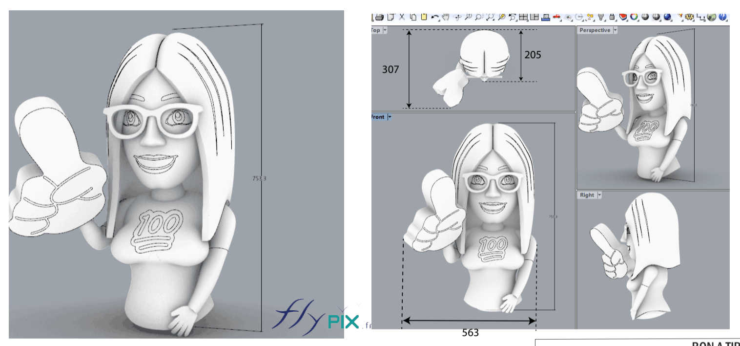 ballon mascotte bat 3D volumes eva albaran