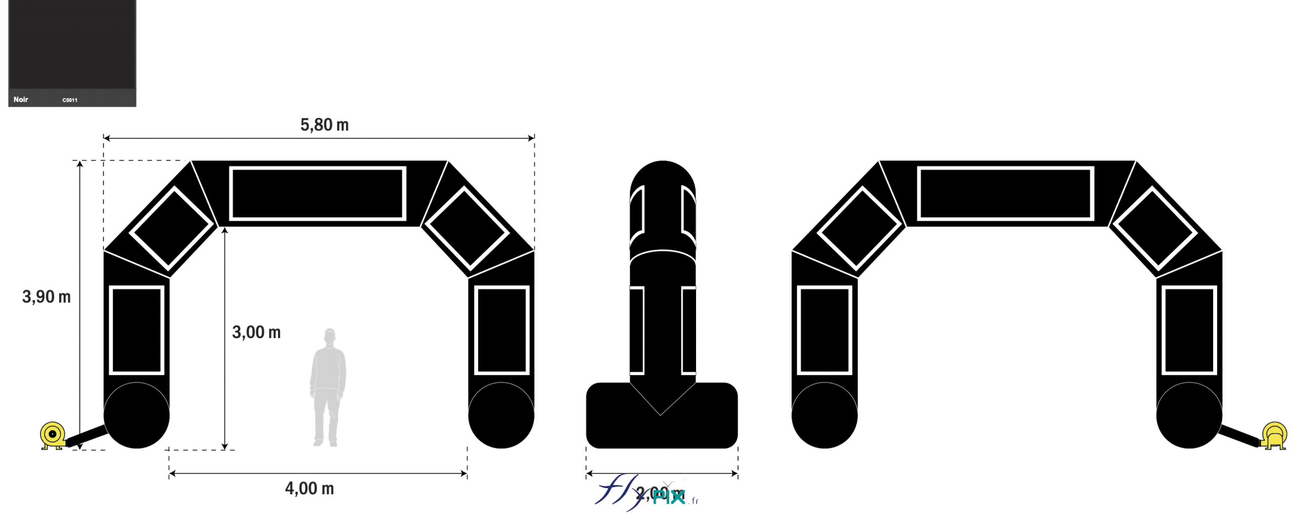 bat arche gonflable structure gonflable ventilee turbine enveloppe pvc 045mm 10 banderoles marquages amovibles velcro RENAULT PERRINGERARD 1 scaled