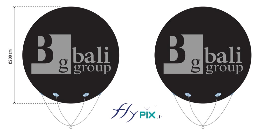 BAT du ballon publicitaire sphérique BALI GROUP