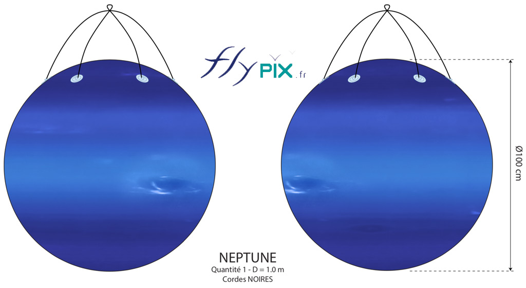 BAT du ballon Neptune, gonflé à l'air avec une pompe.
