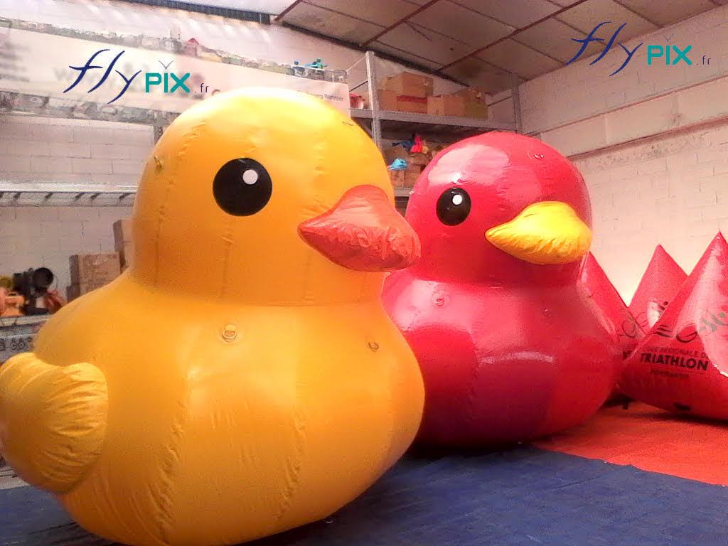 canard gonflable ballon grande taille canard geant air captif enveloppe pvc pompe 1