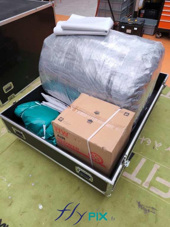 flypix flycase caisse en bois fabriquee en bois sur mesure protection rangement tente abri hangar gonflable 20