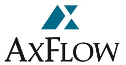 Logo de la société AXFlow, pour son ballon publicitaire en forme de dirigeable