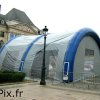 Tente, abri, hangar gonflable personnalisés fabriqué sur mesure : industrie, BTP, maçonnerie, piscine, peinture, dépollution, poste médicaux avancés, PMA, militaire