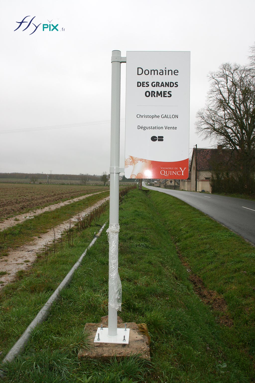 panneau affichage route vignerons vignobles domaines viticole