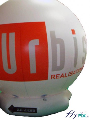 Ballon publicitaire avec logo imprimé en couleur