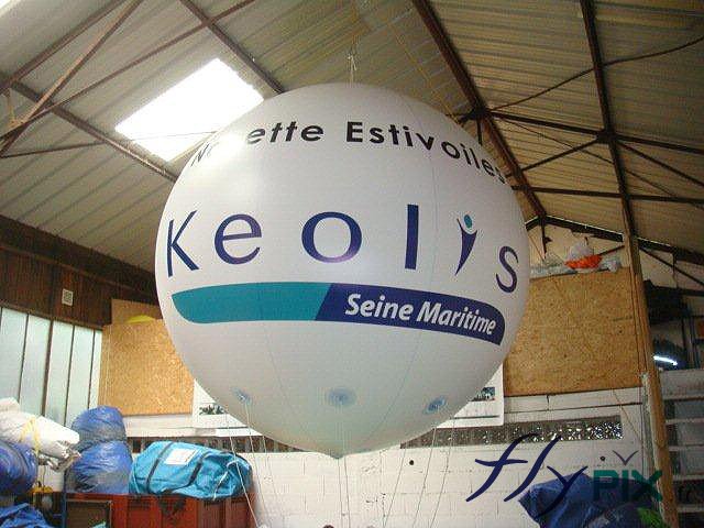 Ballon sphérique avec logo recto