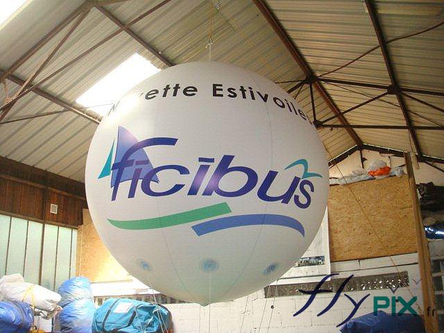 Ballon sphérique avec logo verso 