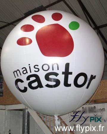 Ballon publicitaire pour une agence immobilière