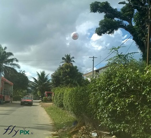 Ballon publicitaire sphérique AVLC ADO en Côte d&#039;Ivoire