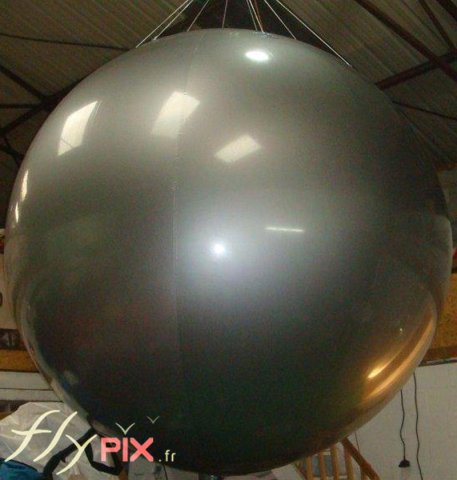 Ballon PVC texture argentée