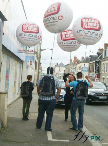 Ballons street marketing + mat + sac à dos