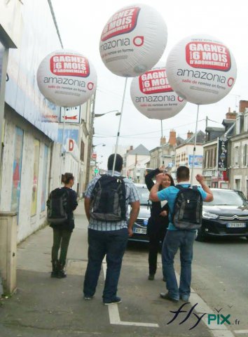 Ballons publicitaires street marketing