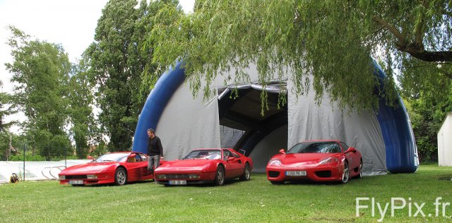 Hangar gonflable concessionnaire automobile