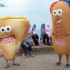 2 personnages gonflables publicitaires &quot;hommes sandwiches&quot;