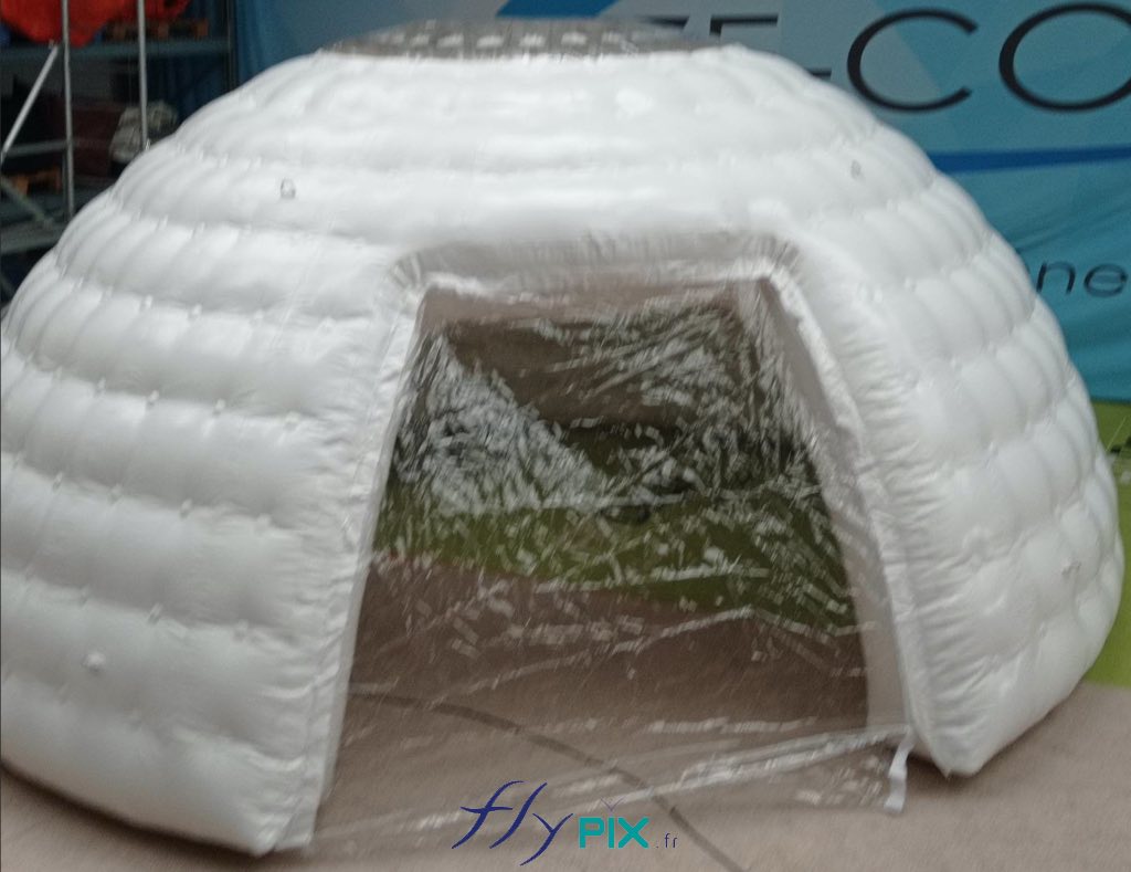 Structure gonflable igloo barnum personnalisé D = 4 m