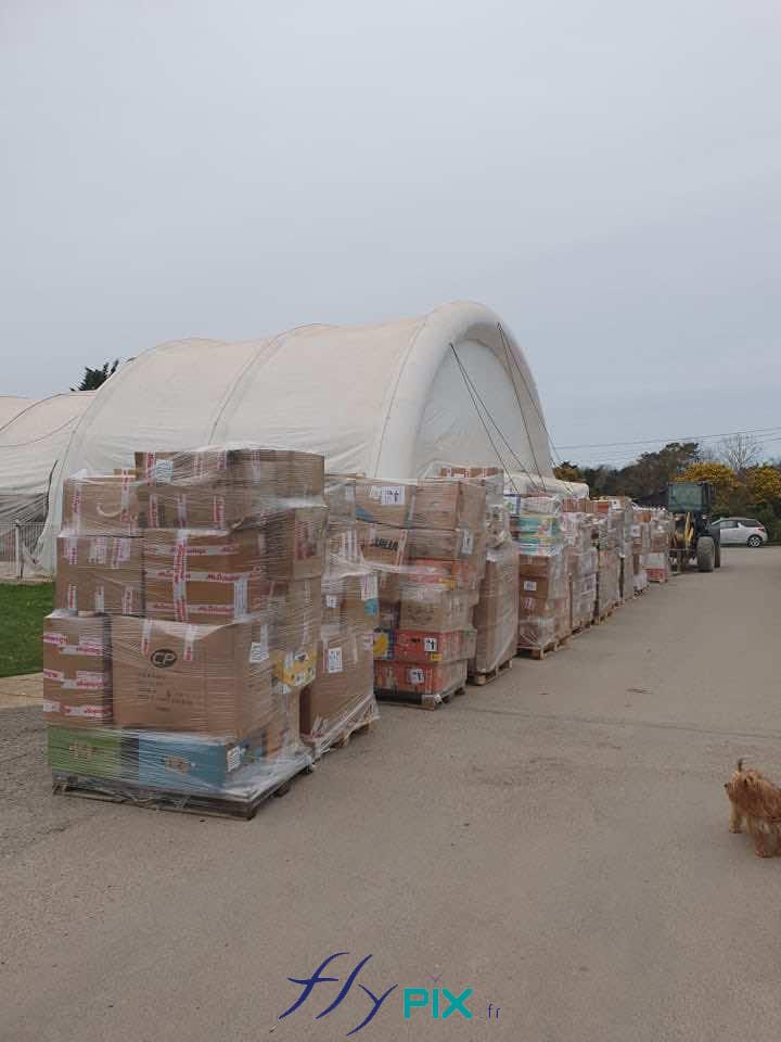 tente gonflable hangar air captif camping les cercelles 4